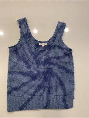 Madewell Blue Tie-Dye Knit Tank